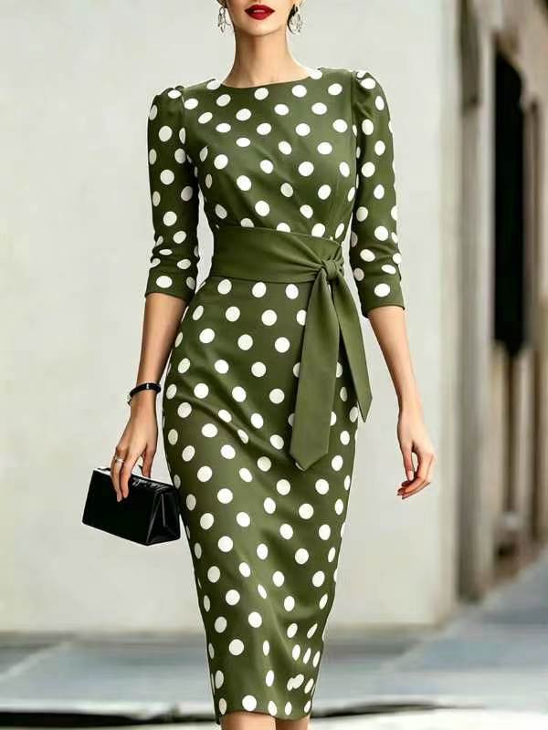Laurène Courson | Polka Dot Midi Dress For Women