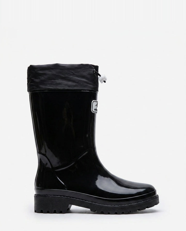 Léonie Darcel | Drawstring Cuff Mid-Calf Rain Boots