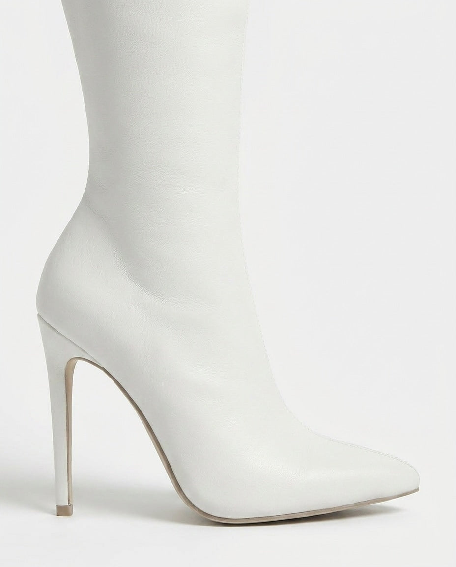 Amance Virel | Pointed Toe Stiletto Thigh-High Boots