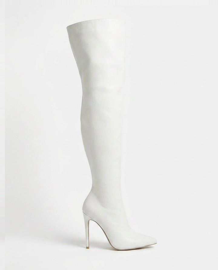Amance Virel | Pointed Toe Stiletto Thigh-High Boots