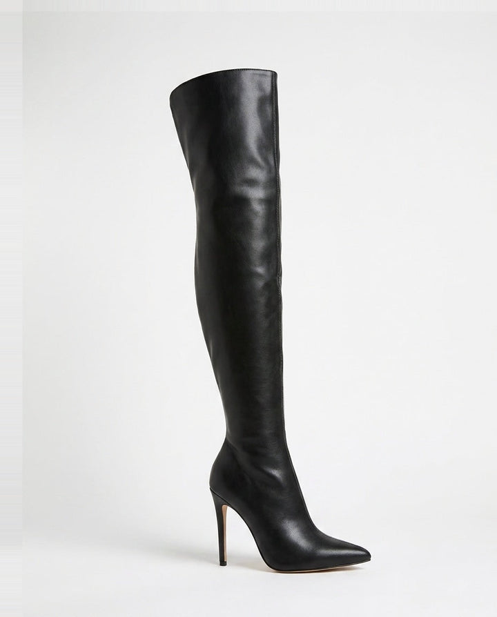 Amance Virel | Pointed Toe Stiletto Thigh-High Boots
