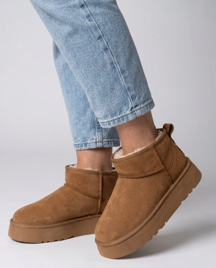 Adélie Vigneau | Chunky Platform Mini Ankle Boots