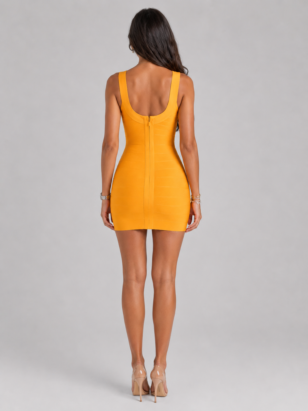 Noëlie Carrière | Bandage Square Neck Mini Dress