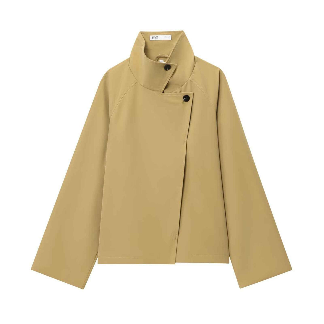 Fantine Delmas | Cropped Asymmetric Light Jacket