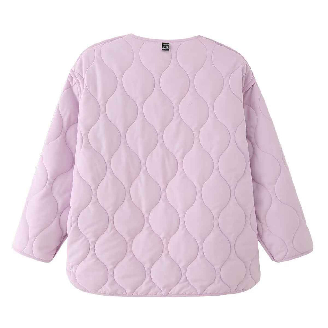 Loane Laporte | Wave-Quilted Collarless Jacket