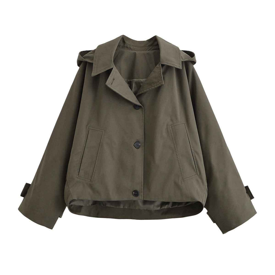 Danaé Vignal | Cropped Windbreaker with Hood
