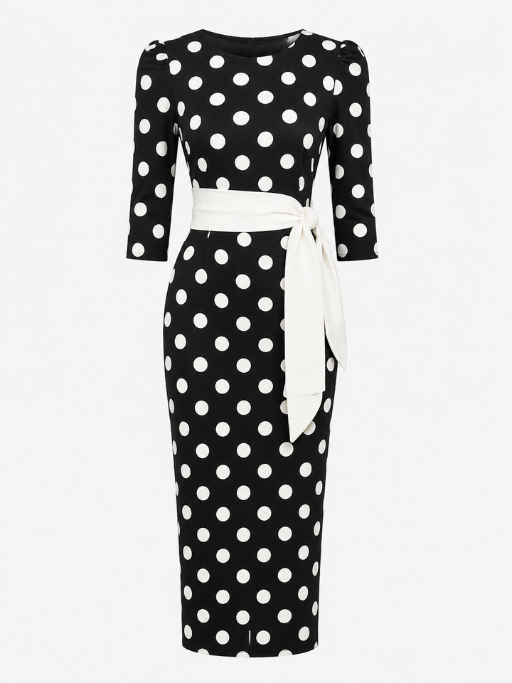 Laurène Courson | Polka Dot Midi Dress For Women