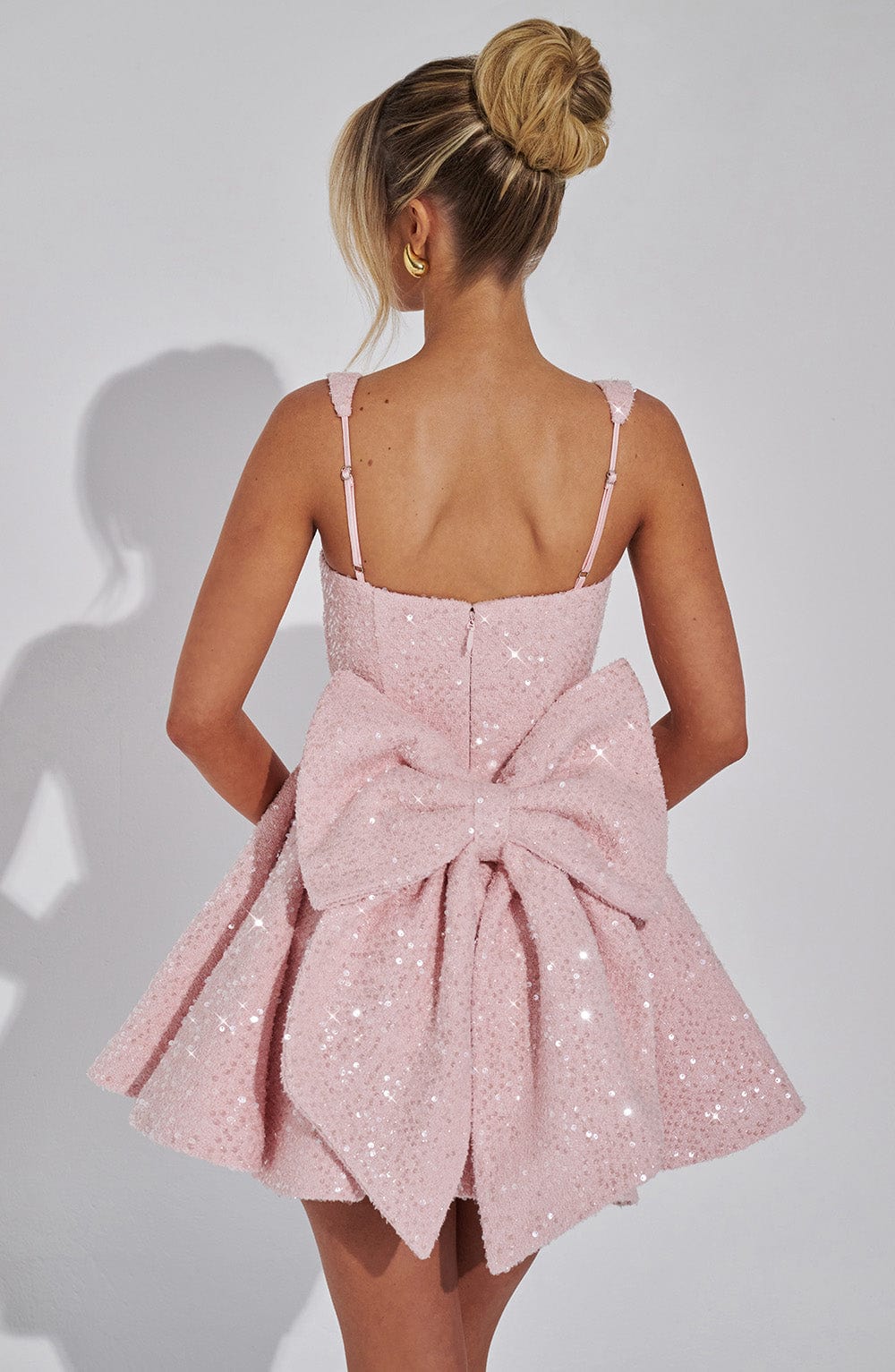 Enola Cresson | Sequin Bow Skater Homecoming Dress