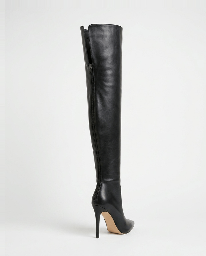 Amance Virel | Pointed Toe Stiletto Thigh-High Boots