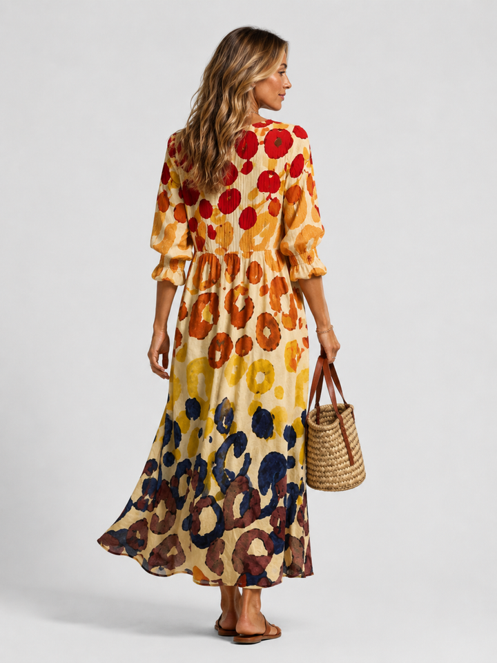 Yvette Beaumont | Women’s Printed Shirt Dress – Relaxed Flattering Fit