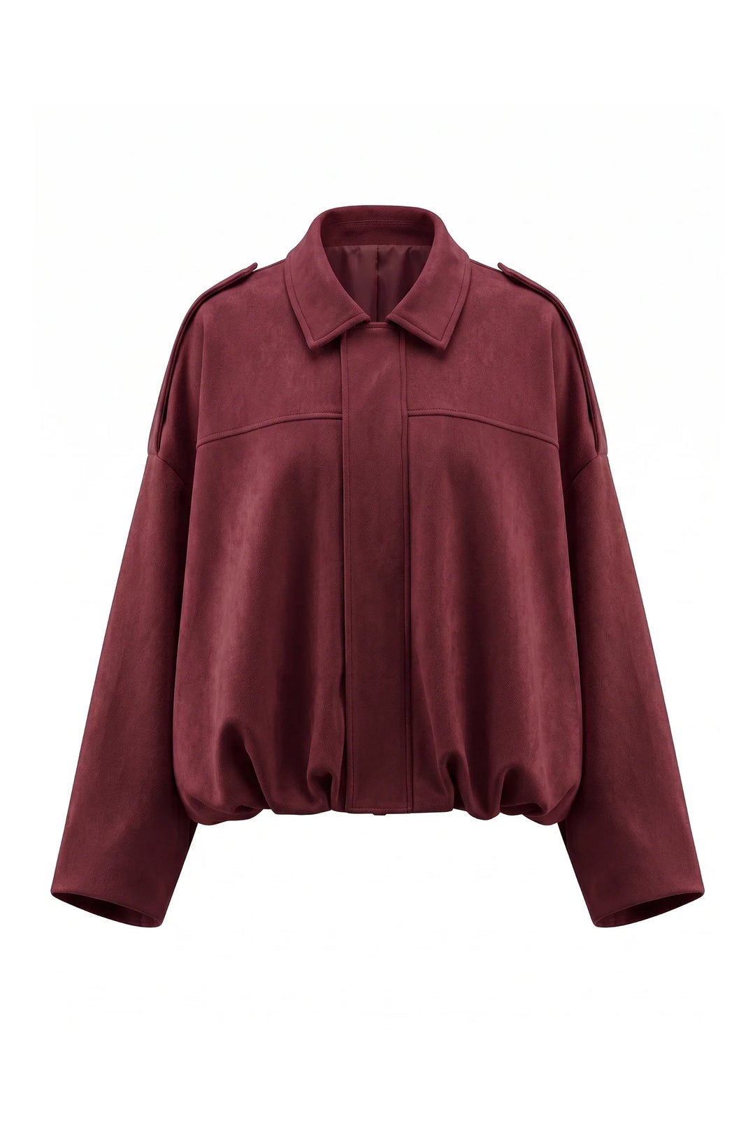 Laure Renaudot | Women’s Winter Cropped Bomber Jacket with Oversized Fit