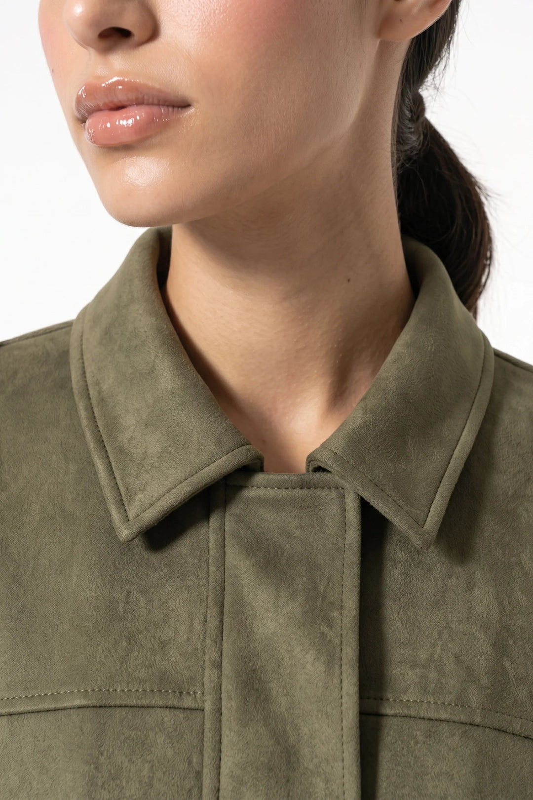 Laure Renaudot | Women’s Winter Cropped Bomber Jacket with Oversized Fit