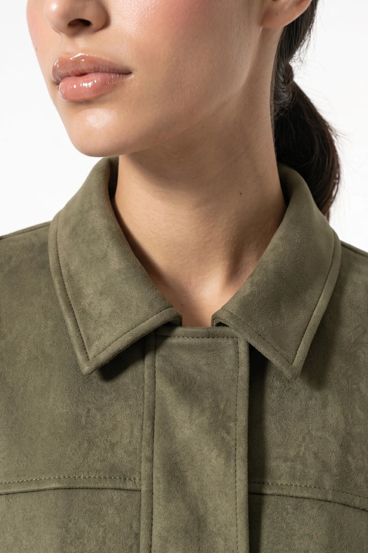 Laure Renaudot | Women’s Winter Cropped Bomber Jacket with Oversized Fit