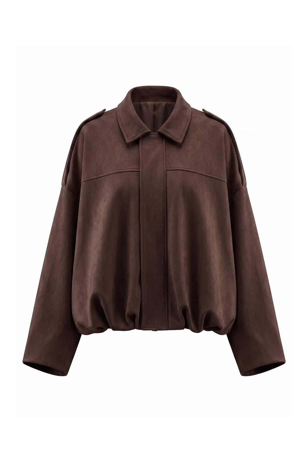 Laure Renaudot | Women’s Winter Cropped Bomber Jacket with Oversized Fit