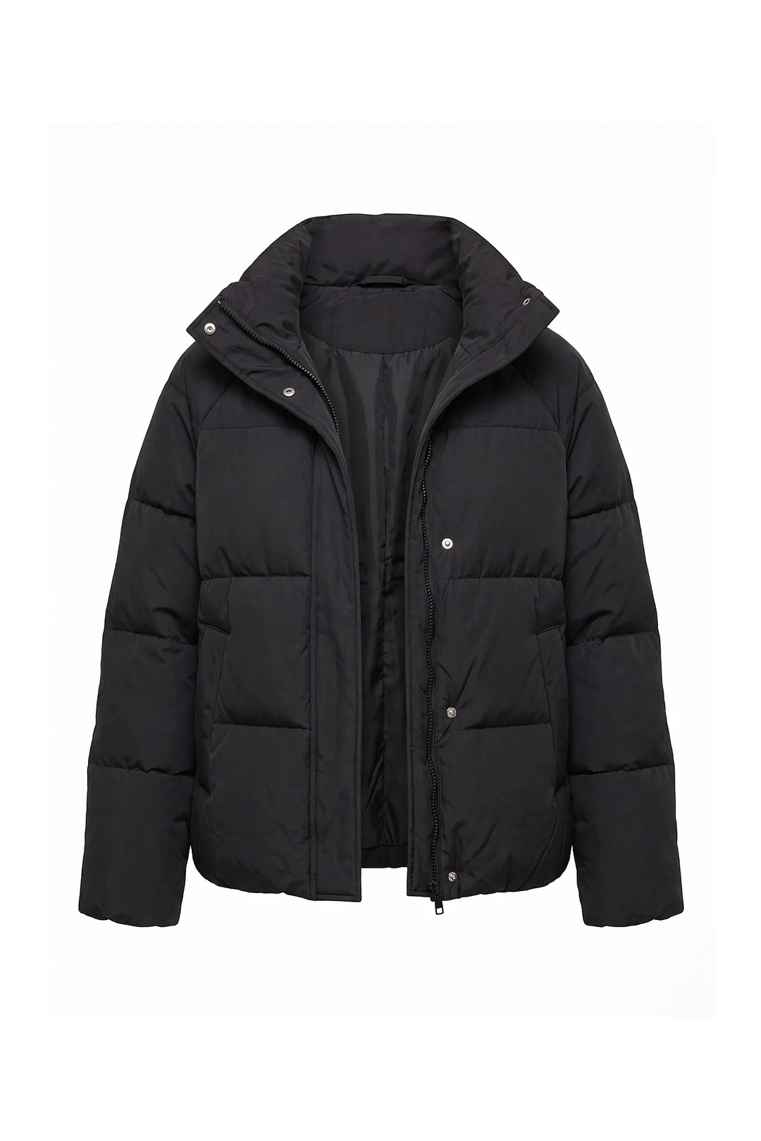 Rosalie Clairfont | Women’s Winter Warm Black Puffer Jacket with Relaxed Fit