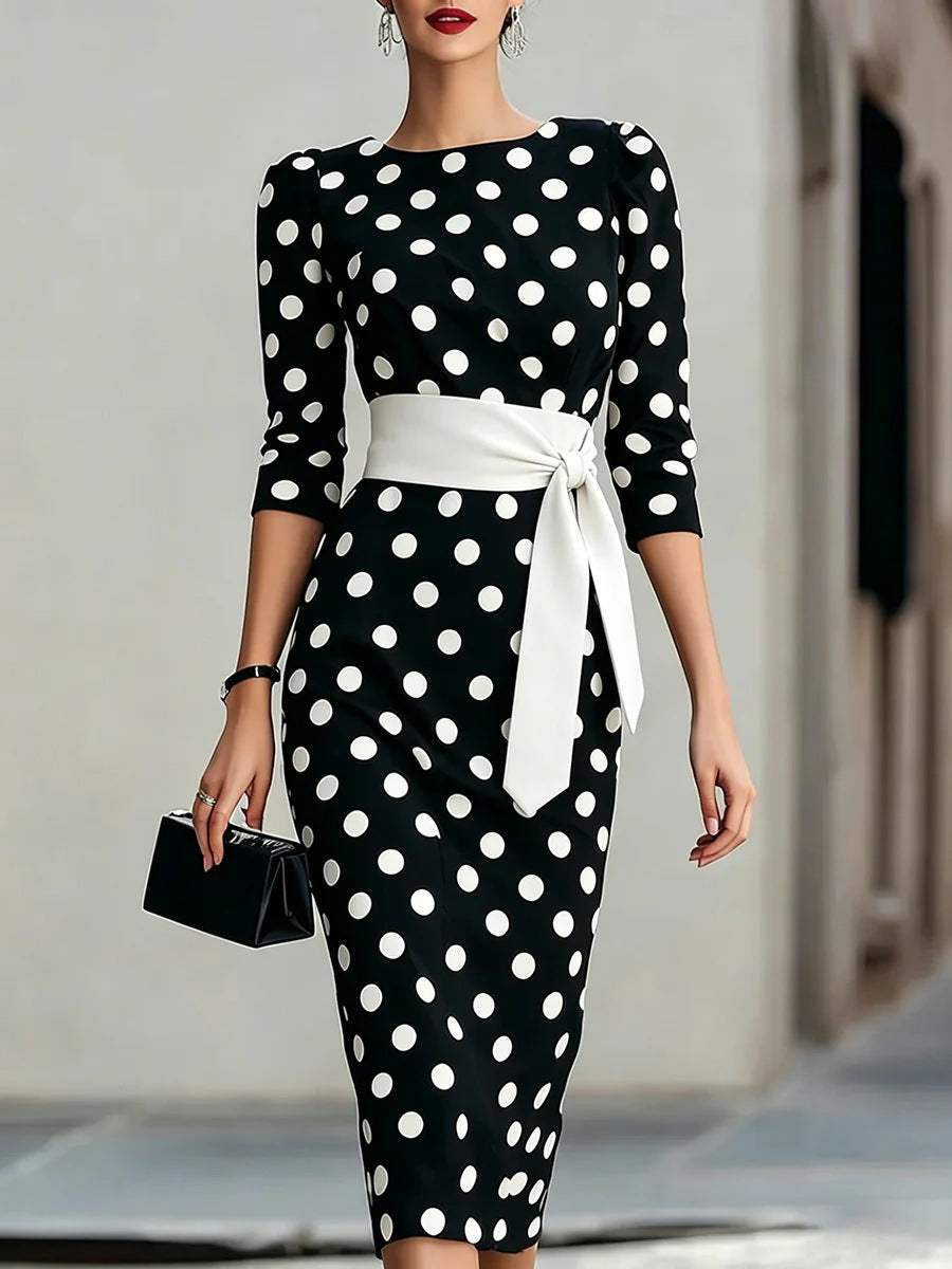 Laurène Courson | Polka Dot Midi Dress For Women