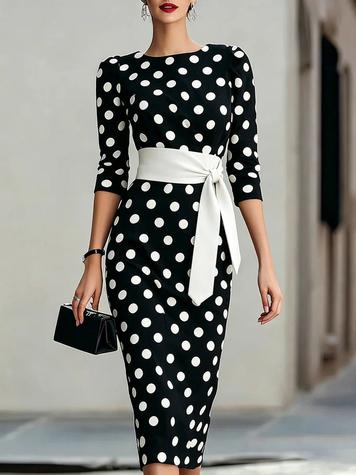 Laurène Courson | Polka Dot Midi Dress For Women