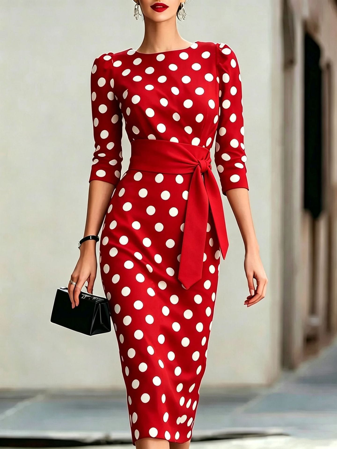 Laurène Courson | Polka Dot Midi Dress For Women