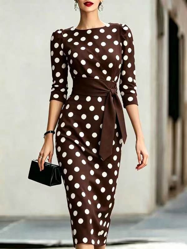 Laurène Courson | Polka Dot Midi Dress For Women