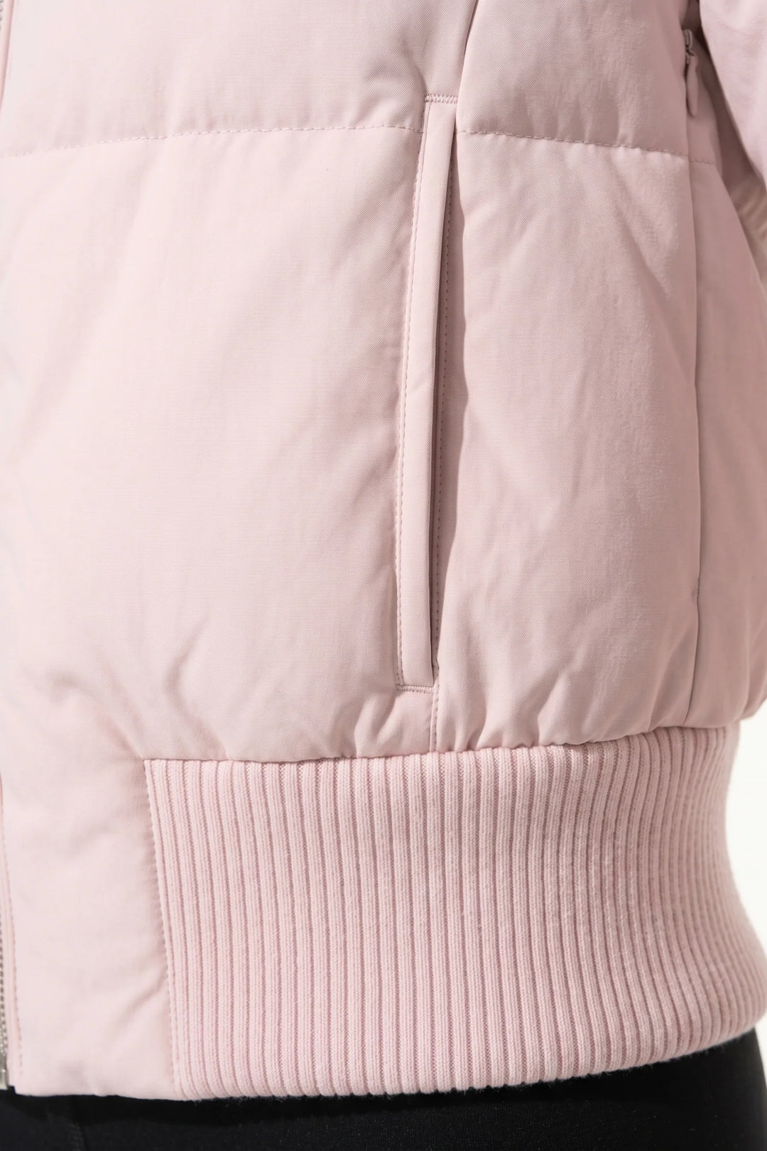 Romane Devereux | Women’s Winter Warm Cropped Puffer Jacket with Fur Trim Hood