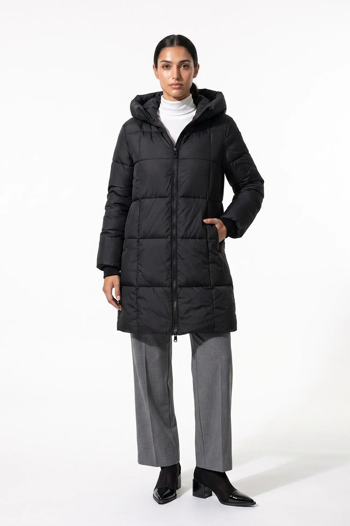 Solène Beauvallon | Women’s Winter Warm Long Hooded Puffer Coat