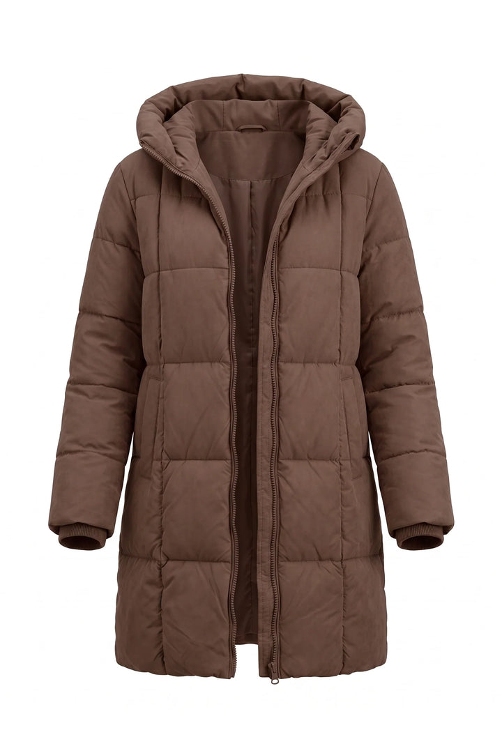 Solène Beauvallon | Women’s Winter Warm Long Hooded Puffer Coat