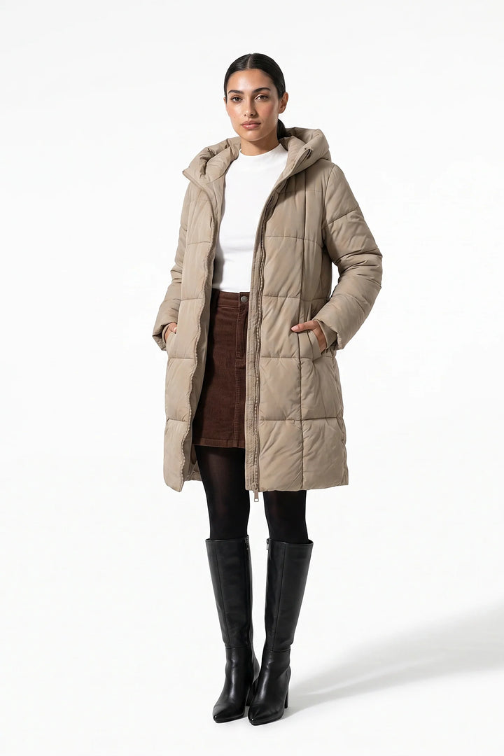 Solène Beauvallon | Women’s Winter Warm Long Hooded Puffer Coat