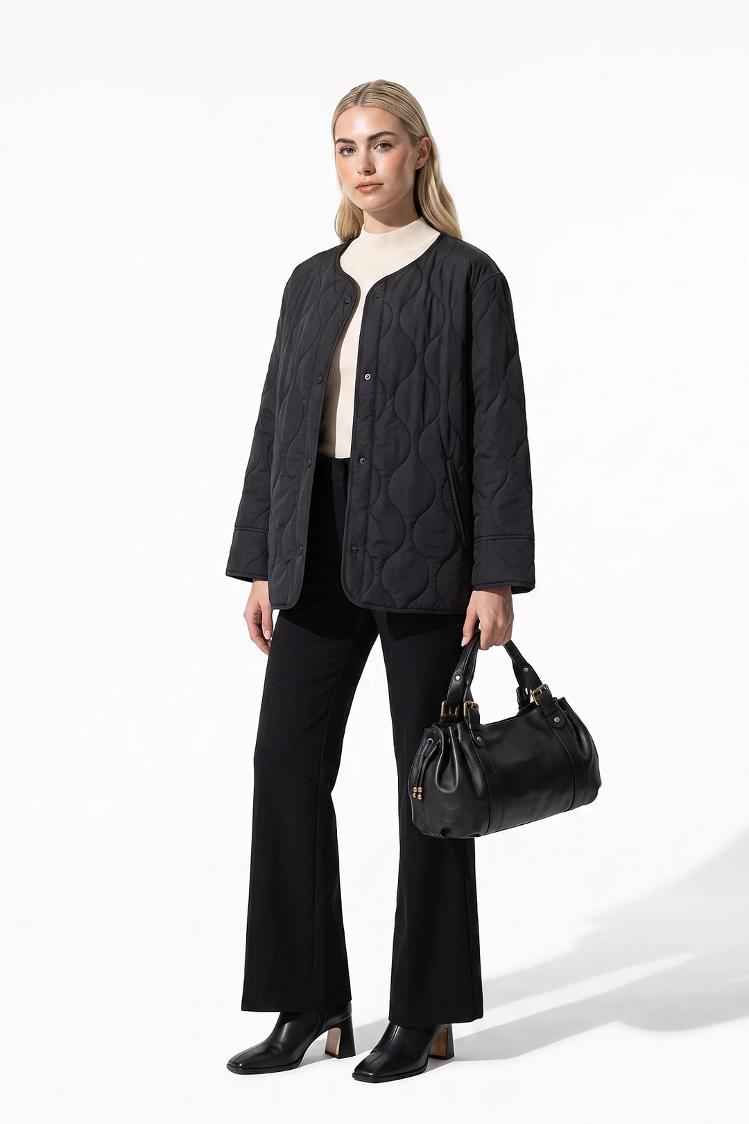 Violette Montreval | Women’s Winter Lightweight Quilted Jacket with Relaxed Fit