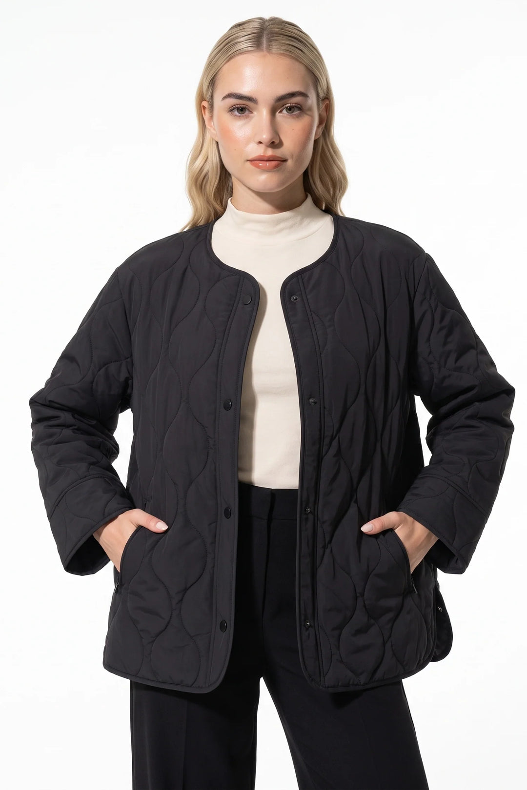 Violette Montreval | Women’s Winter Lightweight Quilted Jacket with Relaxed Fit