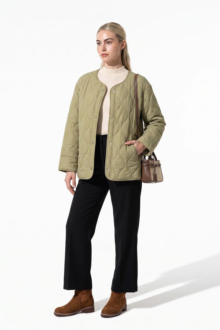 Violette Montreval | Women’s Winter Lightweight Quilted Jacket with Relaxed Fit