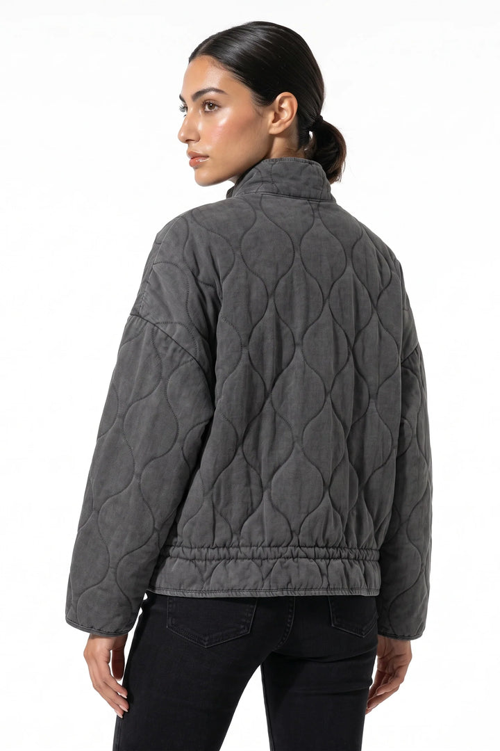 Isoline Darbois | Women’s Winter Warm High Collar Quilted Jacket with Relaxed Fit