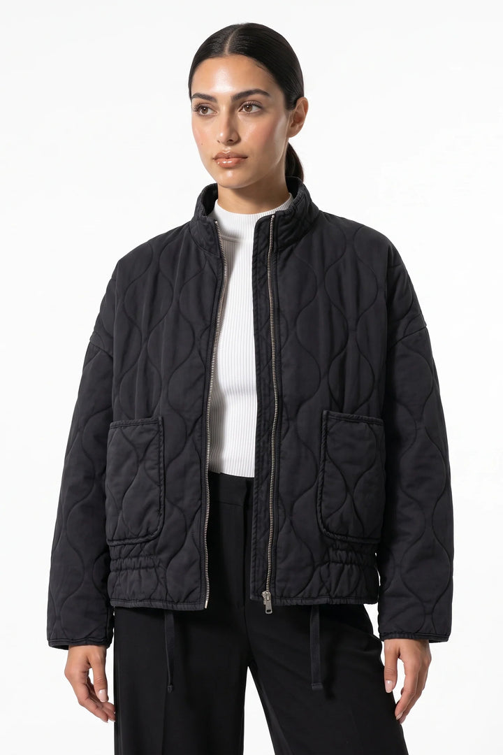 Isoline Darbois | Women’s Winter Warm High Collar Quilted Jacket with Relaxed Fit
