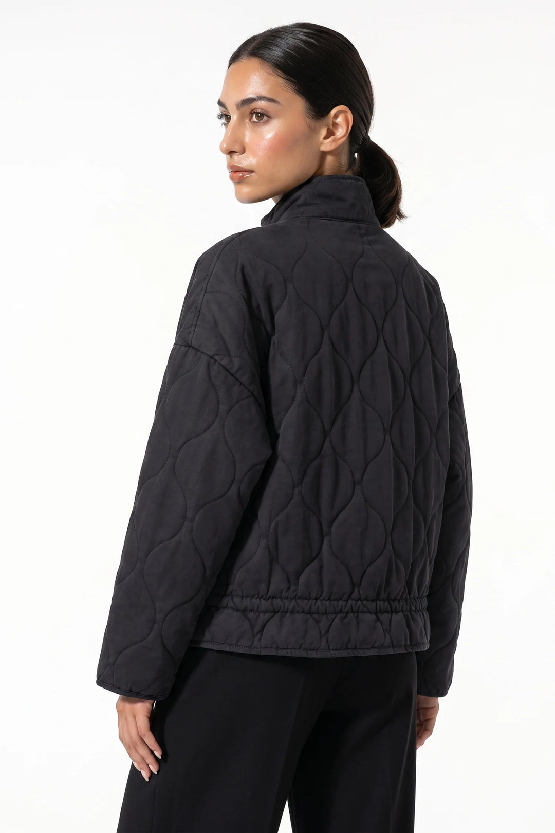 Isoline Darbois | Women’s Winter Warm High Collar Quilted Jacket with Relaxed Fit