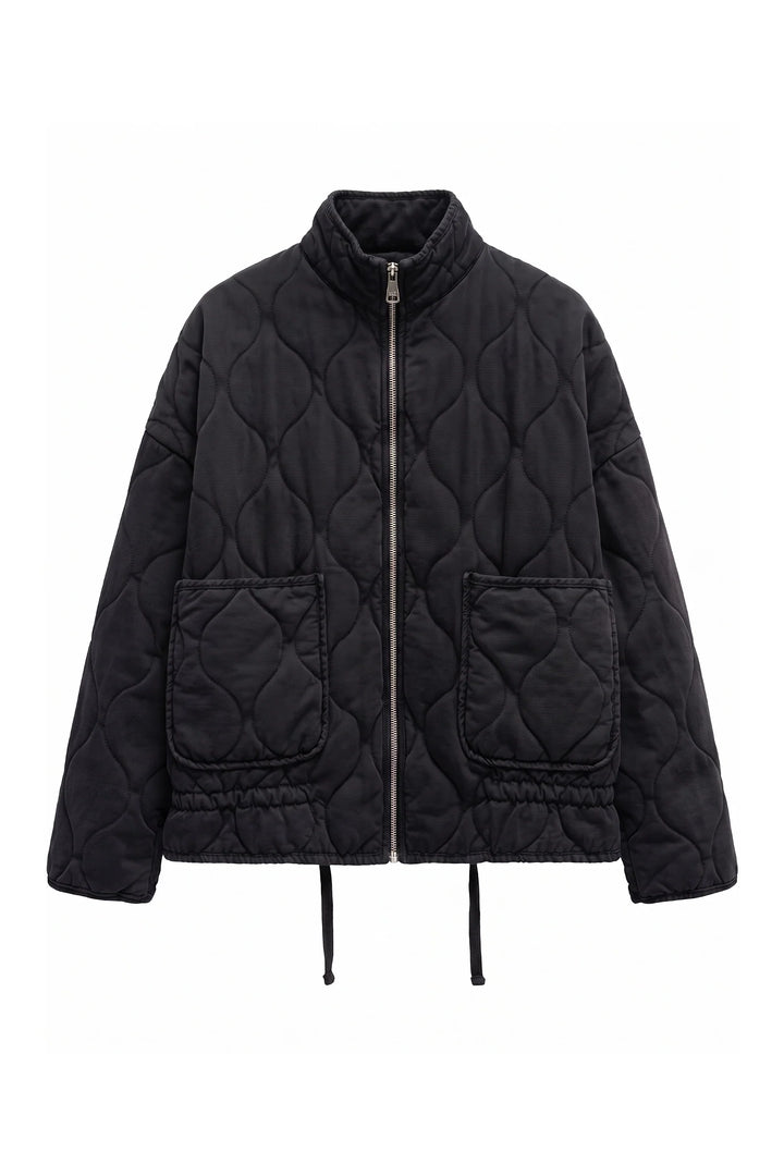 Isoline Darbois | Women’s Winter Warm High Collar Quilted Jacket with Relaxed Fit