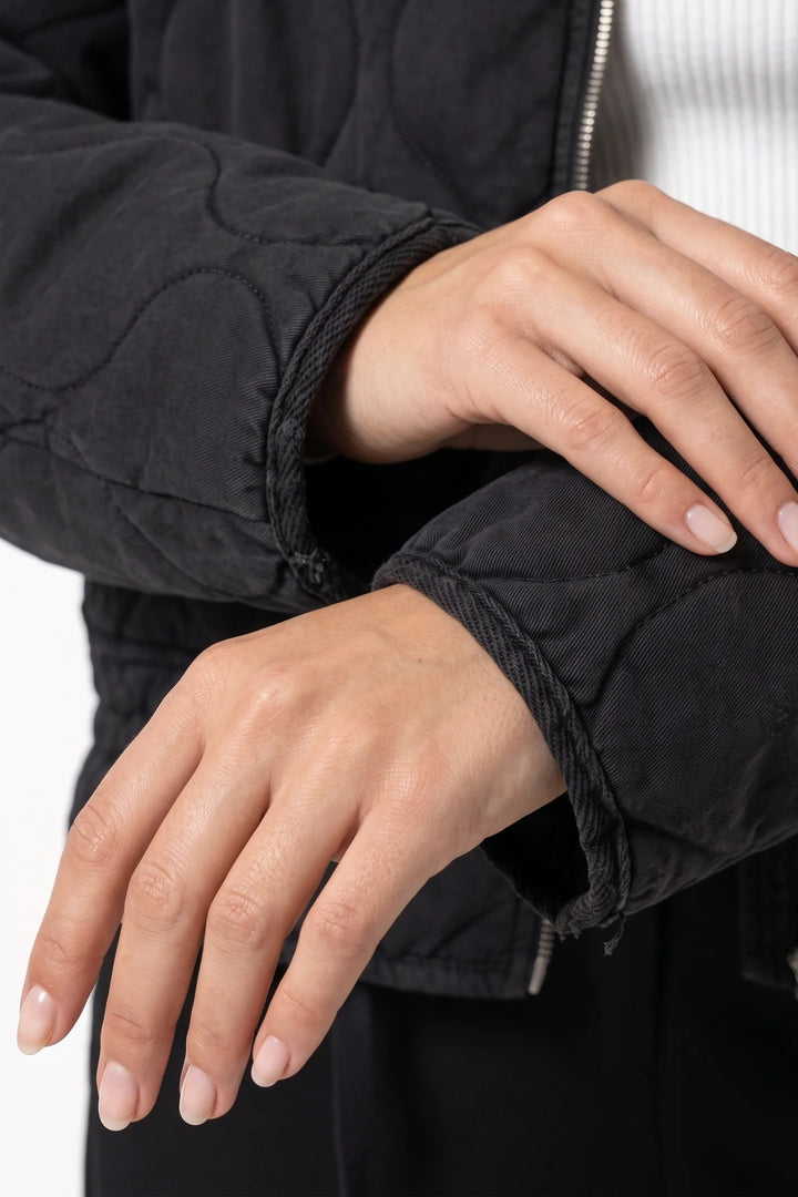 Isoline Darbois | Women’s Winter Warm High Collar Quilted Jacket with Relaxed Fit