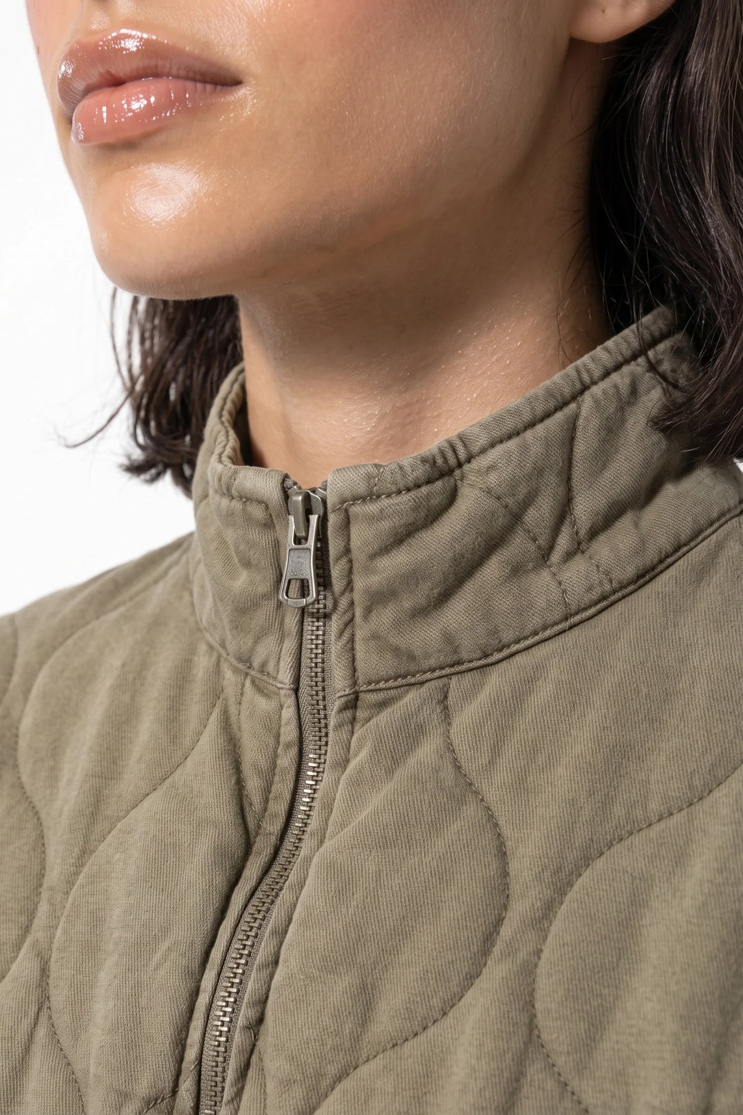 Isoline Darbois | Women’s Winter Warm High Collar Quilted Jacket with Relaxed Fit