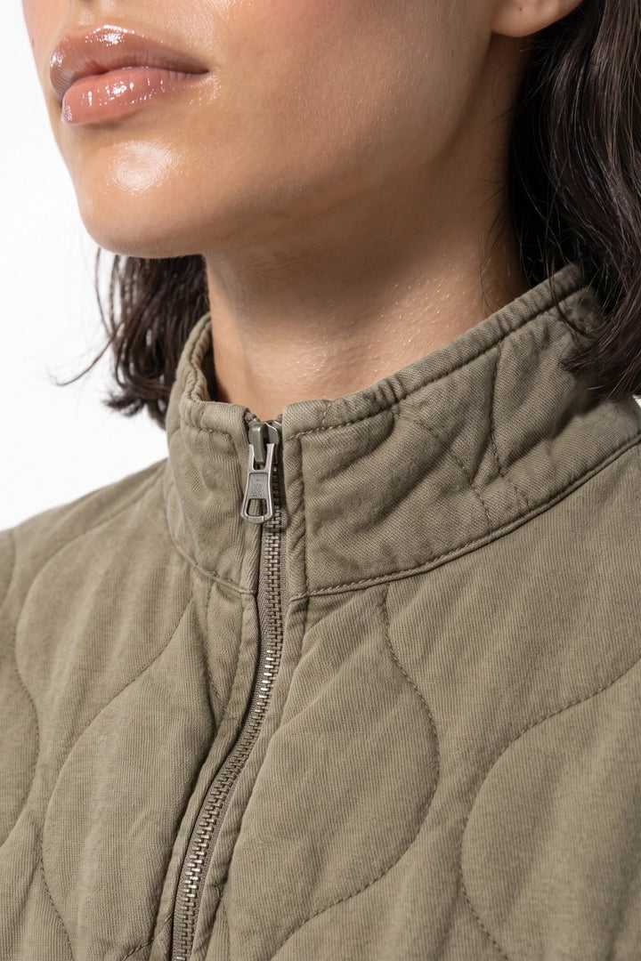 Isoline Darbois | Women’s Winter Warm High Collar Quilted Jacket with Relaxed Fit