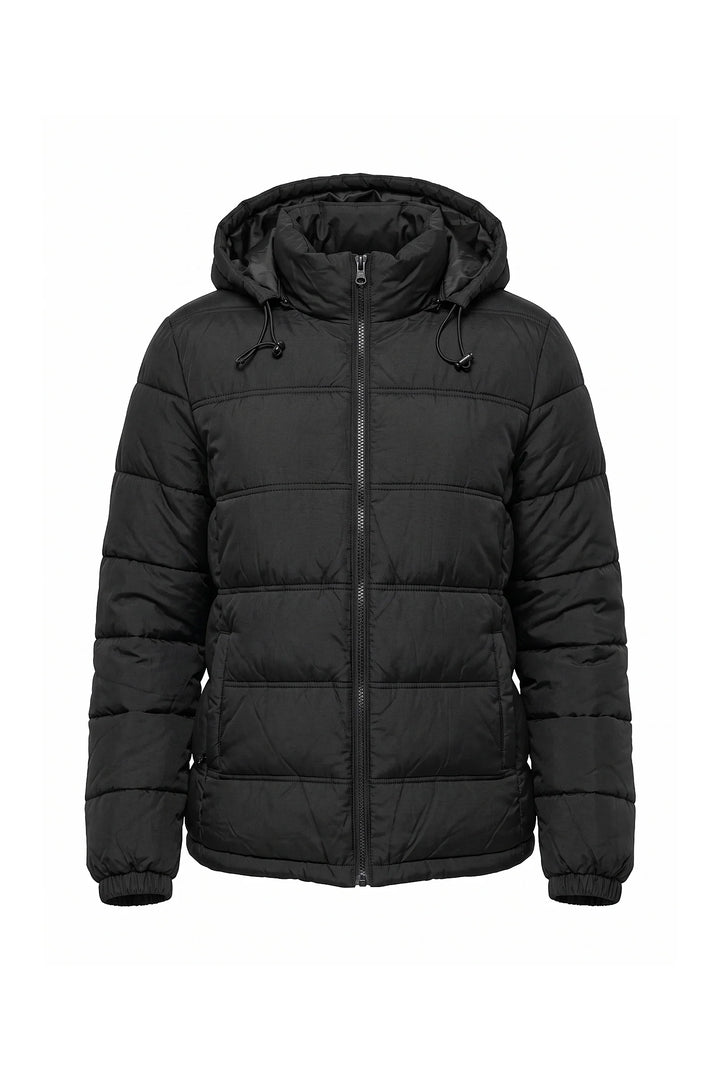 Thaïs Delacroix | Women’s Winter Warm Hooded Black Puffer Jacket