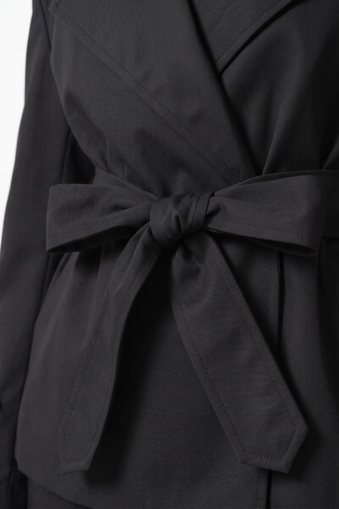 Fleur D’Avenel | Women’s Short Cropped Trench Coat with Belted Waist