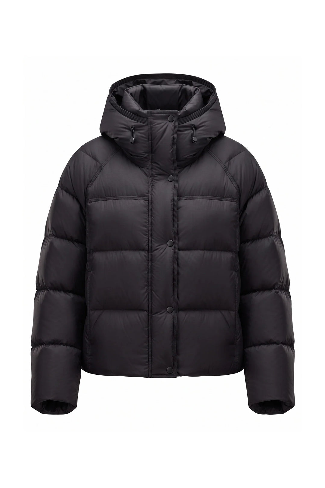 Naïs Beauchamp | Women’s Winter Warm Hooded Puffer Jacket with Relaxed Cropped Fit