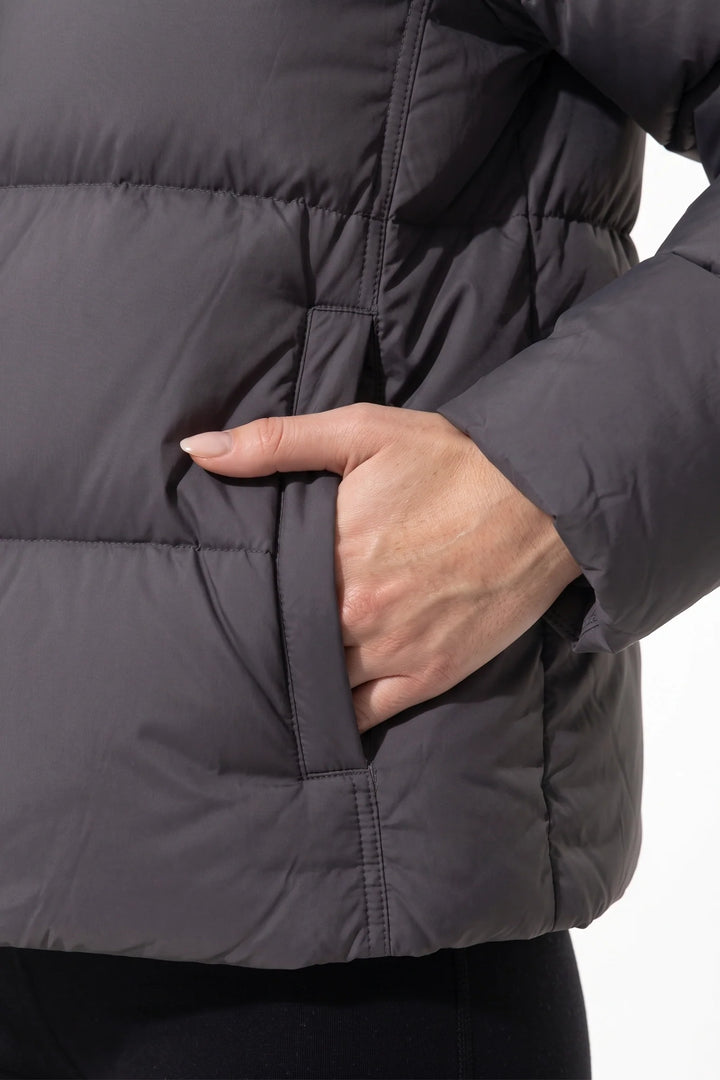 Naïs Beauchamp | Women’s Winter Warm Hooded Puffer Jacket with Relaxed Cropped Fit