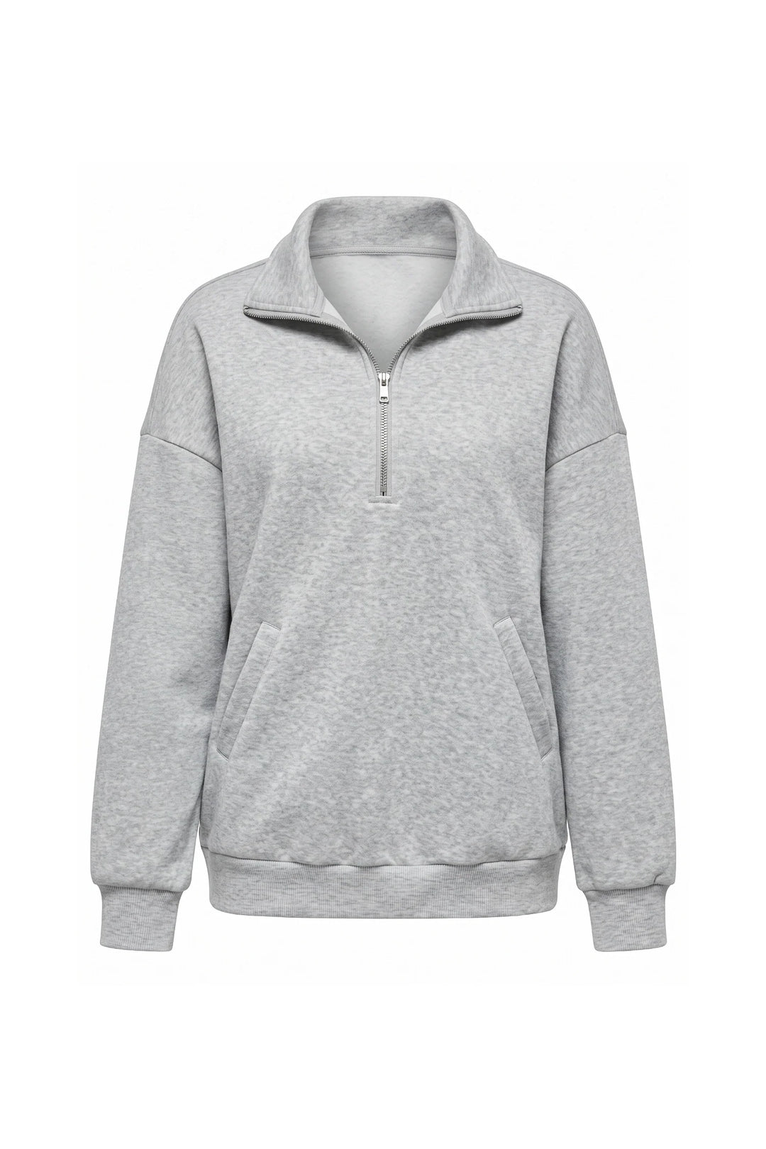 Clarisse Renaudin | Women’s Winter Comfortable Quarter Zip Jumper with Oversized Fit