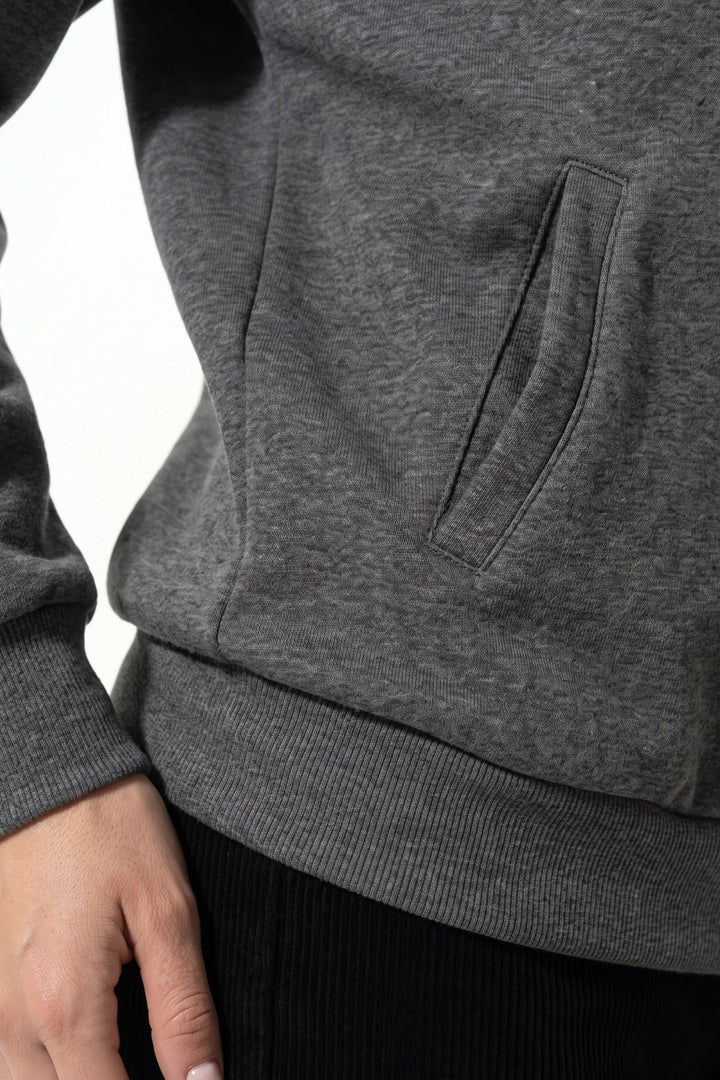 Clarisse Renaudin | Women’s Winter Comfortable Quarter Zip Jumper with Oversized Fit