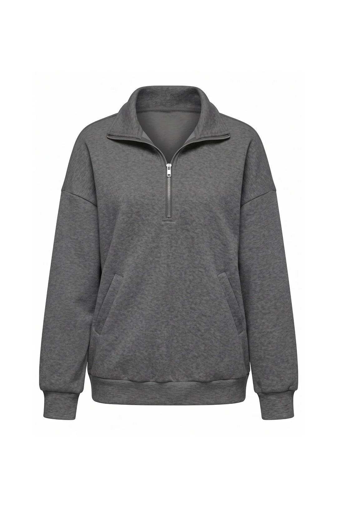 Clarisse Renaudin | Women’s Winter Comfortable Quarter Zip Jumper with Oversized Fit